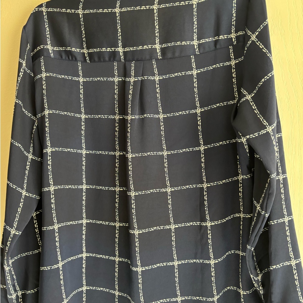 Express Portofino Navy and White Blouse - Picture 3 of 3